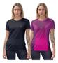 Imagem de Kit 2 Camisetas Feminina Fitness Academia Treino Proteção Uv