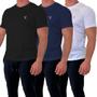 Imagem de Kit 2 Camisetas Masculina Dry Fit Malha Fria Esportiva Lisa Academia