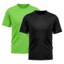 Imagem de Kit 2 Camisetas Masculina Dry Fit Proteção Solar UV Básica Lisa Treino Academia Passeio Fitness Ciclismo Camisa