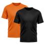 Imagem de Kit 2 Camisetas Masculina Dry Fit Proteção Solar UV Básica Lisa Treino Academia Passeio Fitness Ciclismo Camisa