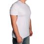 Imagem de Kit 2 Camisetas Masculina Lisa Brancas Algodão Fio 30.1 Básica Casual Atacado