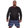 Imagem de Kit 2 Camisetas Masculina Plus Size Manga Longa Dry Fit Lisa Proteção Solar UV Térmica Camisa Treino Academia Praia