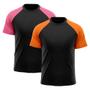 Imagem de Kit 2 Camisetas Masculina Raglan Dry Fit Proteção Solar UV
