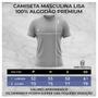 Imagem de Kit 2 Camisetas Masculinas Camisa Manga Curta Bordada Premium (Branco, Cinza)