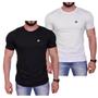 Imagem de Kit 2 Camisetas Masculinas Longline Corte Justo