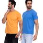 Imagem de Kit 2 camisetas Premium Laranja e Azul Royal