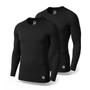 Imagem de Kit 2 Camisetas Térmicas Masculina Segunda Pele Camisa Uv50+ DryFit Proteção