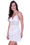 Imagem de Kit 2 Camisola Calcinha Bella da Serra sem Bojo Transparente-c4 KIT2 CAMISOLA JOANA BRANCO VERMELHO