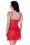 Imagem de Kit 2 Camisola Sem Bojo com Calcinha de Tule Transparente - c4 KIT 2 JOANA BRANCO E VERMELHO
