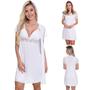 Imagem de KIT 2 Camisolas Amamentação Maternidade com Robe Pós Parto Estilo Sedutor - V08