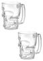 Imagem de Kit 2 Caneca Chopp Caveira Chopp Cerveja Bar 365 ML