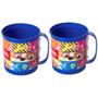 Imagem de Kit 2 Caneca Giratória Patrulha Canina Copo com Alça Plástica