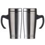 Imagem de Kit 2 Caneca Termica Com Tampa Aço Inox 500ml