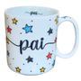 Imagem de Kit 2 Canecas 300ml Pai - Porcelana - Decoração Estrela