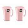 Imagem de Kit 2 Canecas Cappuccino com Alça Rosa UZ