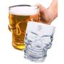 Imagem de Kit 2 Canecas Chopp Cerveja Vidro Caveira 450 Ml