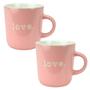 Imagem de Kit 2 Canecas De Porcelana Love Rosa 170Ml Lyor