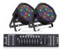 Imagem de Kit 2 Canhao De Led 18 Leds 1w Rgb Dmx Iluminacao + Mesa DMX