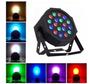 Imagem de Kit 2 Canhao Refletor Par Leds 18 Led Rgb Dmx Slim Digital