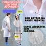 Imagem de kit 2 Capa de Chuva transparente Unisex c/Capuz Impermeável Resistente EVA Adulto Feminina Masculina Poncho branco reutilizável para viagem acampament