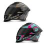 Imagem de Kit 2 Capacete Fechado Stealth Concept Brilhante Viseira Fumê Pro Tork Masculino Feminino Segurança Moto