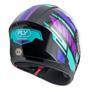 Imagem de Kit 2 Capacete Feminino Fly Drive 2 Atitude Roxo