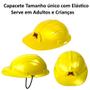 Imagem de Kit 2 Capacetes de Operário Infantil de Brinquedo com Elástico