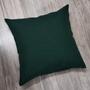 Imagem de Kit 2 Capas Almofada Linho Verde + Linho Estampada Flores 43x43