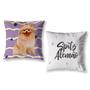 Imagem de Kit 2 Capas De Almofada Quarto 40Cm Pet Cachorrro Spitz