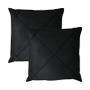 Imagem de Kit 2 Capas para Almofada Drapeada em Veludo Quadrada 43x43 com Enchimento 45x45