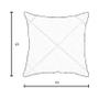 Imagem de Kit 2 Capas para Almofada Drapeada em Veludo Quadrada 43x43 com Enchimento 50x50 Várias Cores