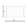 Imagem de Kit 2 Capas para Almofada em Veludo Liso Retangular 60x40 com Enchimento
