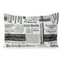 Kit 2 Capas Porta Travesseiros 180 Fios 70cm x 50cm Aba Estampada Algodão Floral Jornal Geométrico - Enxoval Vip Imagem de Kit 2 Capas Porta Travesseiros 180 Fios 70cm x 50cm Aba Estampada Algodão Floral Jornal Geométrico