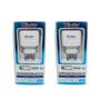 Imagem de Kit 2 Carreg. Micro-Usb V8 Kingo 1.2A 5V P/ Galaxy J2 Core