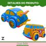 Imagem de Kit 2 Carrinho Kombi De Brinquedo Grande Infantil Criança Pequena