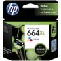 Imagem de Kit 2 cartucho hp  664xl 1black 1color 2136 2676 3776 5076 5276