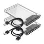 Imagem de Kit 2 Case Hd 3.0 Externo Ssd Sata 2.5 Usb Notebook Pc