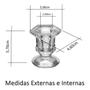 Imagem de Kit 2 Castiçais De Vidro Porta Vela Enfeite Decoração