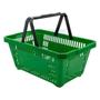 Imagem de Kit 2 Cesto de Super Mercado Multiuso 14 L Verde