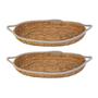 Imagem de Kit 2 Cesto Multiuso De Fibra Natural Algodão Com Alça 46x27cm