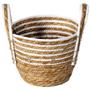 Imagem de Kit 2 Cesto Multiuso de Fibra Natural Com Alça 19x15CM