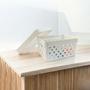 Imagem de Kit 2 Cesto Organizacional com Tampa 19x14x10 cm Quadratta - Branco