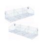 Imagem de KIT - 2 Cestos com divisórias Branco New Plus - Sa Gondolas