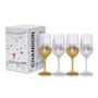 Imagem de Kit 2 Chandon Reserve Brut 750ml + 1 Box com 4 taças