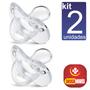Imagem de KIT 2 Chupeta Soft Calming Lillo 100% Silicone e Simétrica transparente