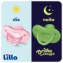 Imagem de Kit 2 Chupetas 100% Silicone Calming Night Day 6m+  Rosa - Lillo