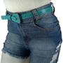 Imagem de Kit 2 Cinto Feminino Verde e Rosa Para Usar C/ Shorts Jeans