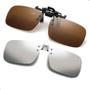 Imagem de Kit 2 Clip On Encaixa Oculos De Grau Polarizado Uv Motorista Dirigir