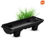 Imagem de Kit 2 Cochos Canaleta para Gado 230L Preto Gplas