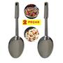 Imagem de Kit 2 Colheres de Servir Arroz 29cm Grande Inox Cook Cabo Tubular